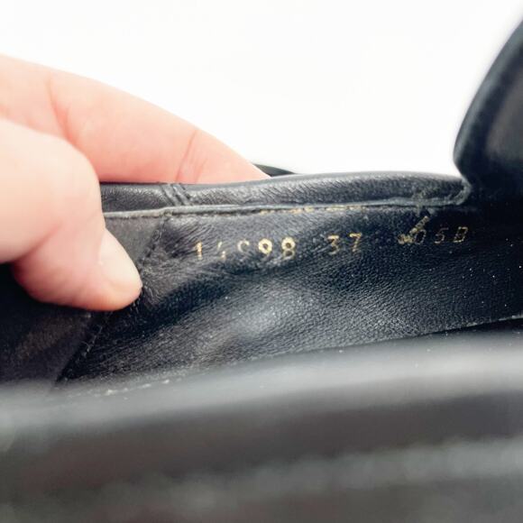 Gucci Black Brixton Horsebit Leather Collapsible-heel Loafer Women's size EU 37 - Picture 10 of 11